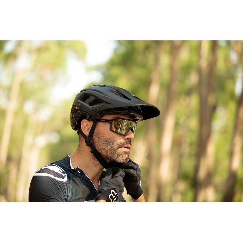 Polisport Montain Pro Unisex Adult Helmet (L=58/61) Helmet, Black, L