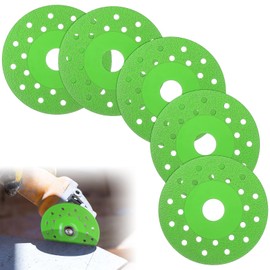 Lothee 5 Pcs Rock Slab Grinding Disc, 4 Inch Glass Cutting Disc for Angle Grinder, 1mm Thin Grinding Cutting Blade, Ceramic Tile, Marble Edge Trimming, Diamond Saw Blade Wheel for Tile Jade