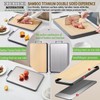 Titanium Cutting Board Double Sided Bamboo Cutting Board for Kitchen