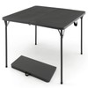 MEDIMALL Outdoor Folding Table, Fold-in-Half Utility HDPE Foldable Table with