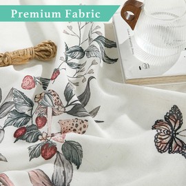 KGORGE Extra Long Shower Curtain 84 inch for Bathroom, Lightweight Rustic Landscape Privacy Shower Curtain, Berry Heist for Bathtubs Spa Dorm, W 72 x L 84 inches, 1 Panel