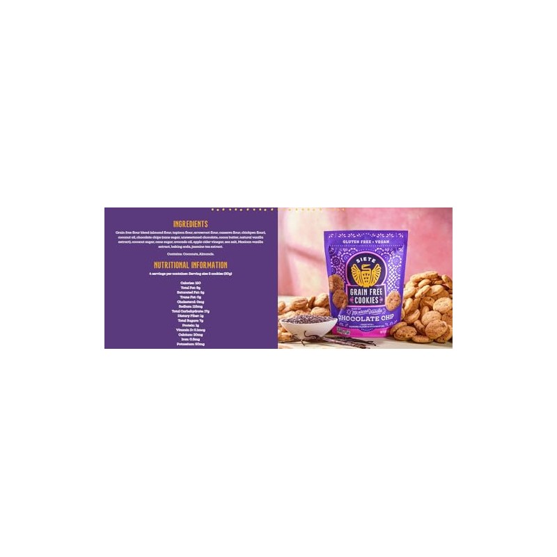 Siete Gluten Free Chocolate Chip Cookies w/ Hint of Mexican