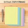 JINMIKEJI Colored Index Cards 5x7 Inch - 50 Pack Ruled
