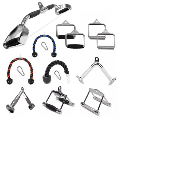 Venbytech for Home Gym Cable Attachment Handle Machine Strength Exercise