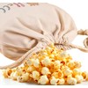 Reusable Popcorn Popper Bag Microwave Bowl- Natural Cotton Microwave Popcorn