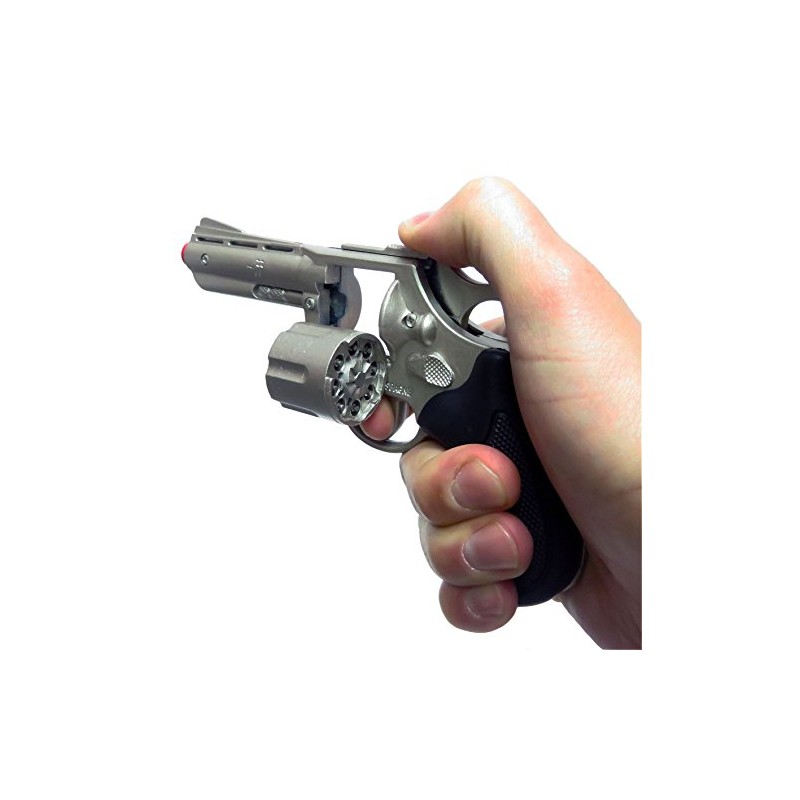 Gonher - Revolver della Polizia a 8 Colpi, Color Metallo