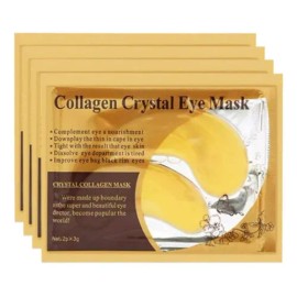 100 Parches Ojos Dorado Cara Facial Ojeras Colageno 24k Oro                                                                                           