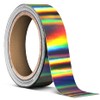 VViViD Black Holographic Lazer Chrome Air-Release Adhesive Vinyl Pinstripe Tape