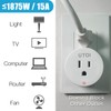 UTOI Wireless Remote Control Outlet Plug with Remote Switch, 15A
