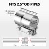 EVIL ENERGY 2.5'' Exhaust Clamp, 2 1/2 in Lap Joint
