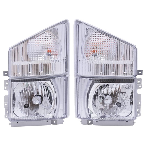 EnSyuSuMa Headlight for 2008-2020 ISUZU NPR NPR-HD NQR NRR, Left