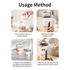 Overnight Oats Containers with Spoon & Fork, Double-layer 28oz Mason