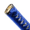 EZAUTO WRAP 10cm Blue White Shift Knob Samurai Sword Alloy
