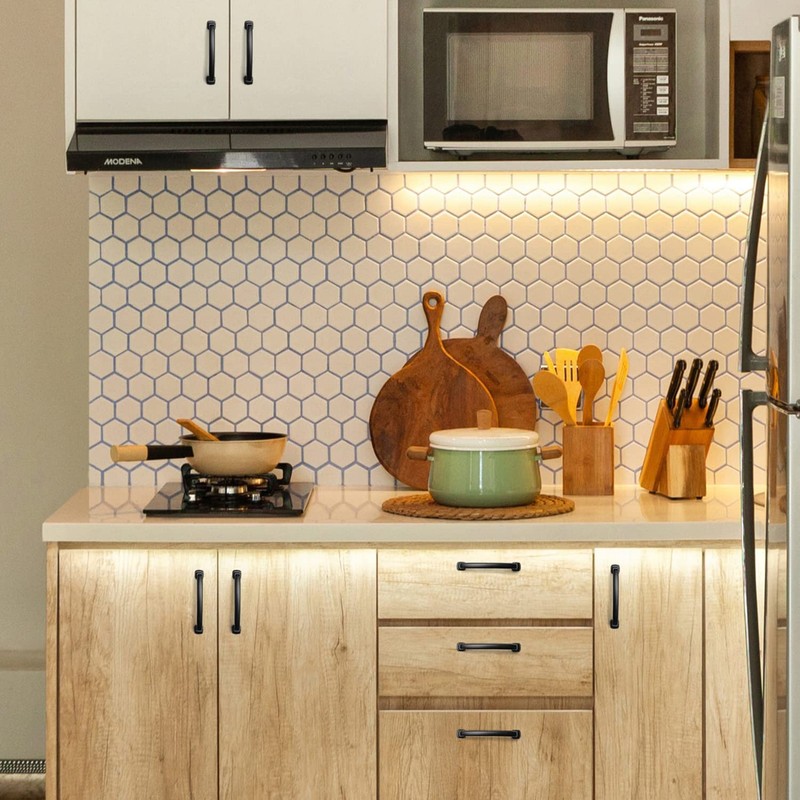 Ravinte Arch Cabinet Pulls Solid 10 Pack 5 Inch Matte