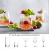 4 PCS Square Slate Drink Coasters Set, SIJDIEE 4 Inch