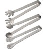 ABOOFAN 3Pcs Stainless Steel Serving Tongs Ergonomic Food Tongs for