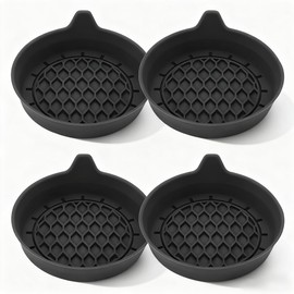 4 Pack Silicone Car Cup Holder Coasters, Universal Non-Slip Spill Proof Waterproof Cup Mat Inserts, Heat Resistant Dishwasher Safe Car Interior Accessories Fit for SUV Sedan All Vehicles