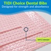 TIDI 917466 Choice Dental Bib, Pink (Mauve), 3 Layers, 13”