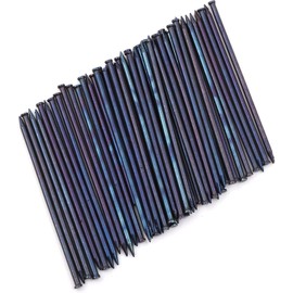 Design61 100 x Steel Nails Skirting Board Pins Nail 1.2 x 35 mm Lens Head Blue