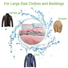 OTraki 2 Pack Extra Large Laundry Mesh Bag 43 x 35 Inch Mesh Laundry Bag Zippered Big Net Bag for Blanket Sweater Coat Bedding Sheet Heavy Duty Jumbo Large Washing Bag in Home Dorm Hotel, White