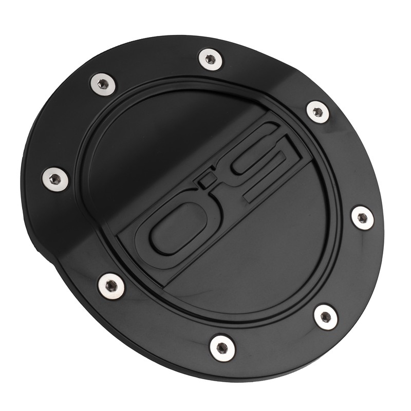 Fuel Door Cover Gas Tank Cap Lid Black Fit for