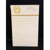 Vintage Stationery Notepad Memo ~ Cute Owl “Keep Smiling” 50