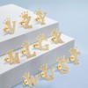 Letter Stud Earrings Crown Earrings for Girls 925 Sterling Silver