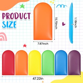 Jetec 12 Pcs Wall Padding for Kids with Autism Playroom Anti Collision 3D 15.75 x 7.87 Inch Peel and Stick Headboard Upholstered Wall Panels for Nursery Protection(Rainbow Color)