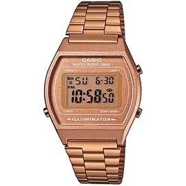 Casio B640WC-5AVT Men's Vintage Rose Gold Tone Metal Band Classic LCD Digital Watch
