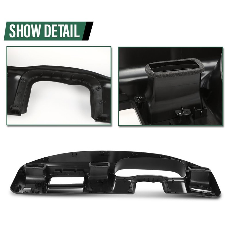 GRAND ORANGE Dashboard Bezel Radio Cluster Trim Panel, Compatible with