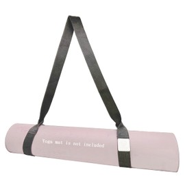 [TEEYAR] Yoga Mat Band/Yoga Mat Strap (Yoga Mat Belt) Durable with Adjustable Loop for Most Yoga Mats 160cm x 3.8cm (Yoga mat strap sling) (160 x 3.8 cm, Dark Grey)