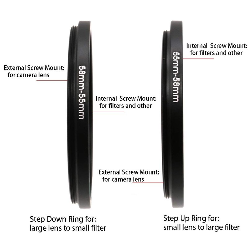 95-77mm Metal Step Ring, 95mm to 77mm Step-down Ring Filtering