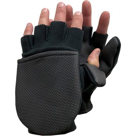 Glacier Glove Alaska River Series Flip Mitts - XL - Black
