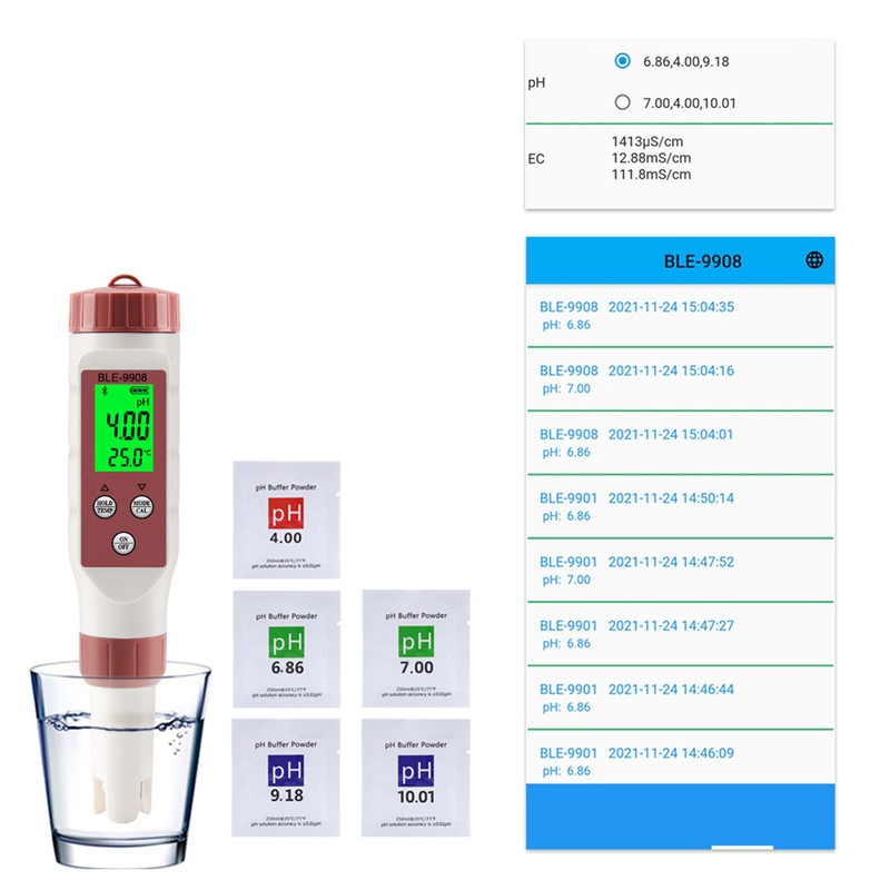 Digital Water Quality Meter Automatic Data Saving Simultaneous Display Highly