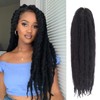 Leeven 8 Packs Marley Hair Crochet Braids,24 Inch Afro Kinky