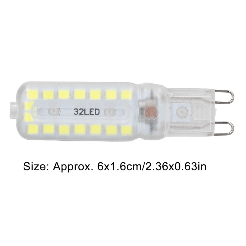 6pcs G9 LED Bulbs 7W Dimmable 360° Illumination Replacement Light