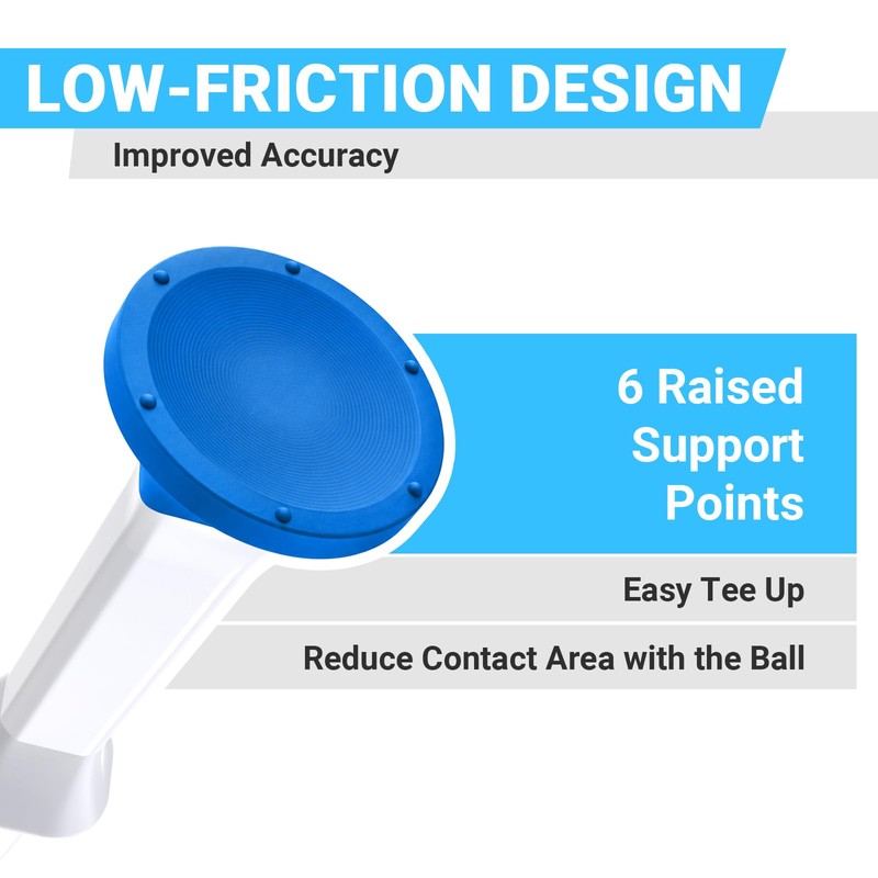 Full Choice 3-1/4" Stepped Golf Tees with Soft Rubber Heads,
