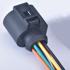 DECKBU 6 Pin 1.5mm Cooling Fan Control Modul Auto Temp Sensor Reversing Radar Throttle Plug for TT VW Jetta Golf MK4 Beetle VW Skoda 1J0973713 42121700