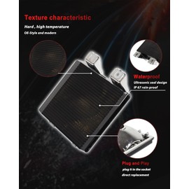 MODIPIM Clear Lens Front Grille Switchback LED DRL/Signal Lights For Chevy GMC Pickup Truck (Dynamic Amber & White)