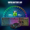 RedThunder K10 Wireless Gaming Keyboard and Mouse Combo, LED Backlit