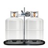 RVPNR RV Dual Propane Tank Mounting Rack with Locking Device