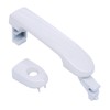 MOTOKU White Exterior Door Handle with Keyhole for Nissan Versa