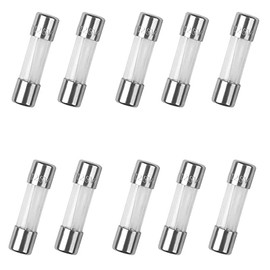 10Pcs F8AL125V Fast-Blow Fuse 8A 8amp 125V Glass Fuses 125Volt F8AL 0.2 x 0.78 inch / 5x20mm