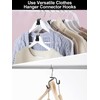 Sheryl&Rain 60Pcs Clothes Hanger Connector Hooks,Clothes Hangers Space Savers,Space Saving