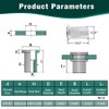 1/4-20 Rivet Nut Stainless Steel 304 (18/8), UNC Flat Head