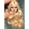 1/6 Scale Female Blonde Hair Head Sculpt Carving for 12inches