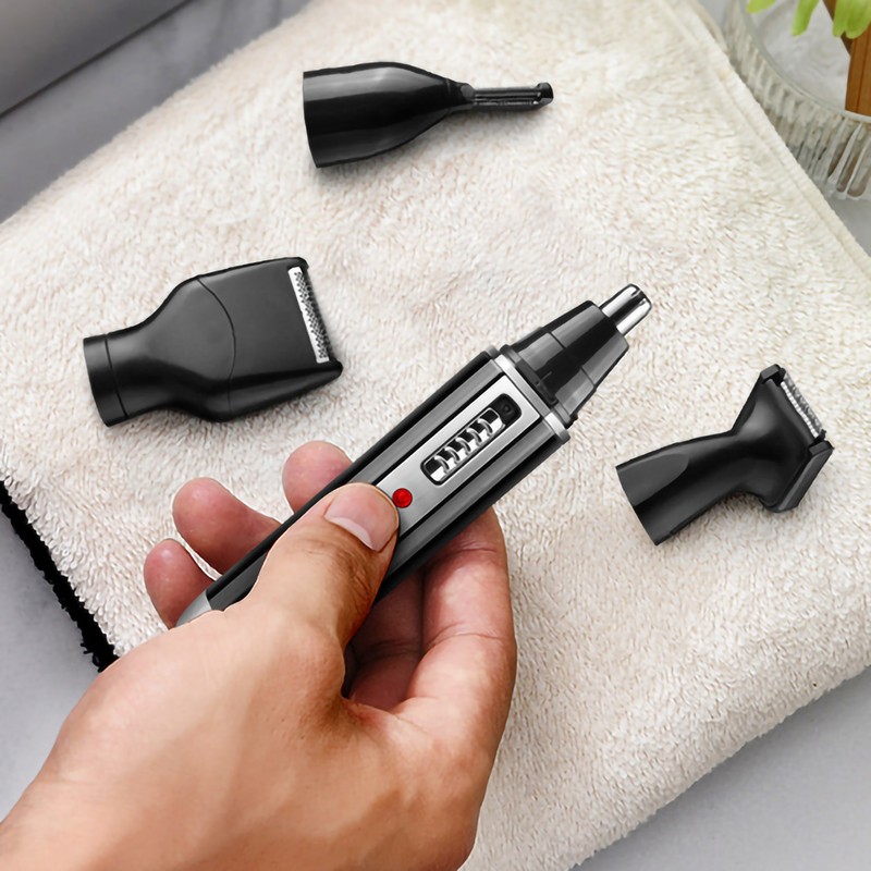 Nose Hair Trimmer Alloy Floating Blades Perfect Fitting Face Electric