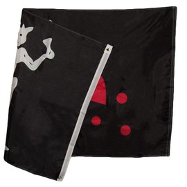 Trade Winds 3x5 Pirate Blackbeard 150D Woven Polyester Nylon Flag 5x3 Banner Grommets Heavy (UV Fade Proof Heavy Duty Wind Resistant Fabric)