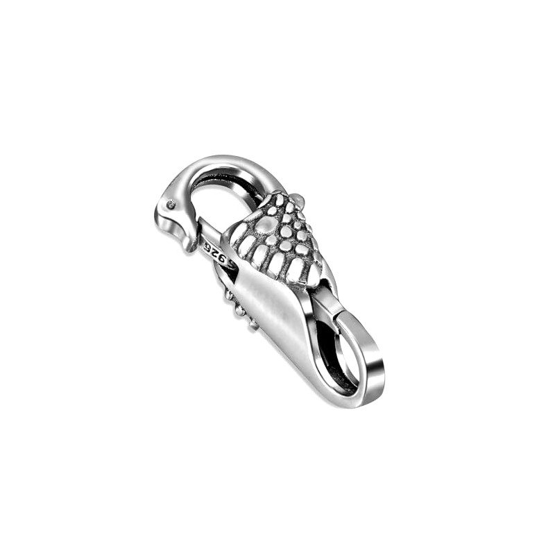 My-Bead Large Chain Clasp Swan 925 Sterling Silver XXL Double