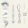 YL Wedding Dangle Earrings for Brides Bridesmaid 925 Sterling Silver